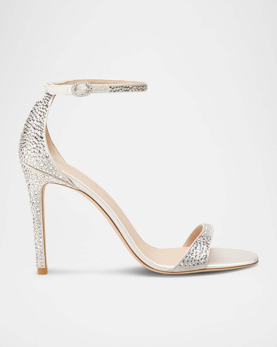 Nudist Embellished Ankle-Strap Sandals